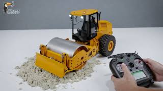 CS11 1/12 Metal Hydraulic RC Road Roller Remote Control Car Model Ready to RunTHZH1879
