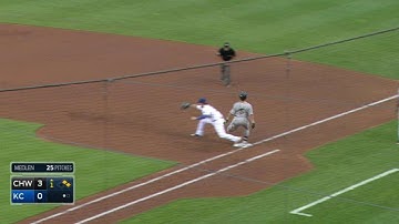 CWS@KC: Zobrist, Escobar turn inning-ending DP in 1st