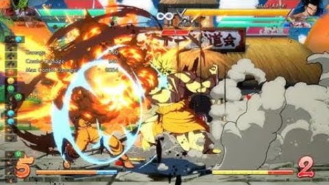 Cell Perfect Attack Cross-Up Protection Break with Broly Assist