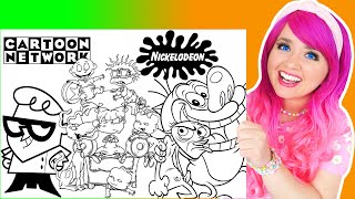 Coloring Nickelodeon 90s Coloring Pages | Rugrats, Ren & Stimpy, Dexter's Laboratory