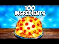 Jai fait une pizza avec 100 ingrdients par vanzai