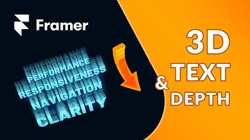 3D Text Transform & Scroll Sections in Framer (& Free File)