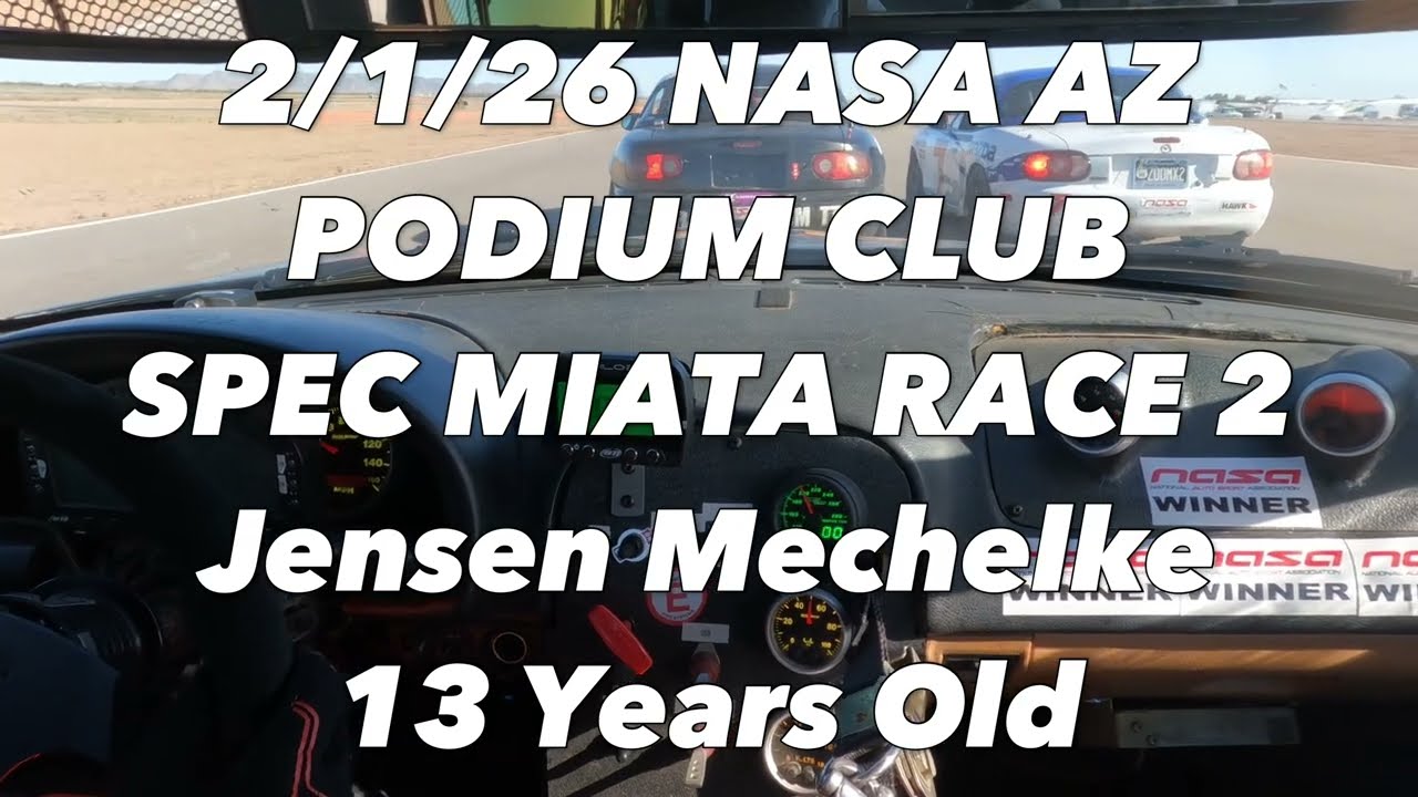 (Onboard) Spec Miata - Podium Club Race 2 2/1/26
