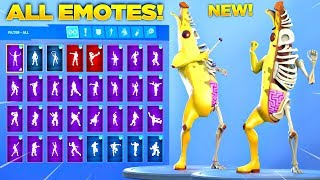 *NEW* PEELY BONE SKIN Showcase with All Fortnite Dances & Emotes! (Free Emote)