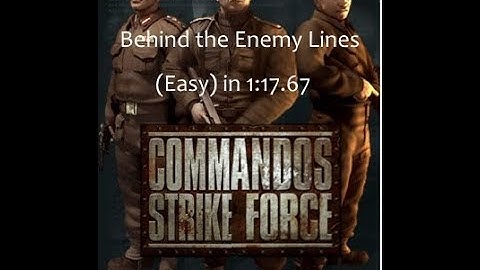 Commandos: Strike Force Speedrun Behind the enemy lines (Easy) in 1:17.67