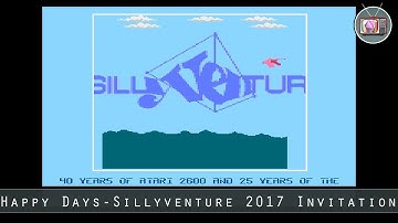 Happy Days - Sillyventure 2017 Invitation by Desire, 2017 (Atari 8 bit Intro)