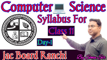 Computer Science Class 11th  Day-1 By Sonu Sir