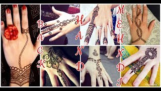 Stylish and Unique Mehndi pics for back hand #Mehndi for Eid..