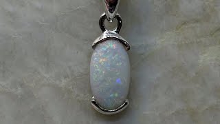 Australian Lightning Ridge Spheroid Opal Necklace