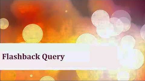 Flashback Database Oracle 11g