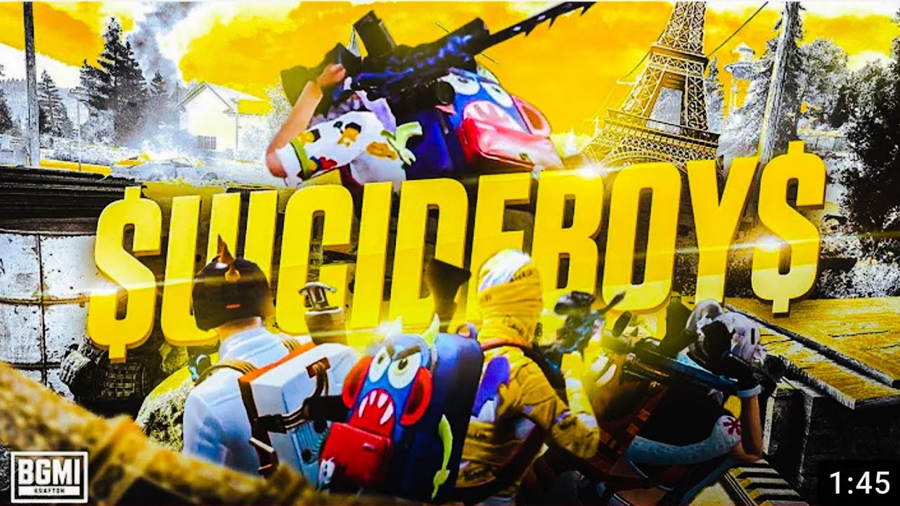 SuicideBoy__😈😈-- PARIS__by 4 editors ---✨    BGMI Montage 777 Birthday special