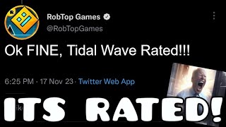 Robtop FINALLY RATES TIDAL WAVE (Geometry Dash 2.2 News)(BREAKING)