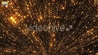 Rising Gold Particles 4K Glamour Background Animation Video Footage Loop UHD