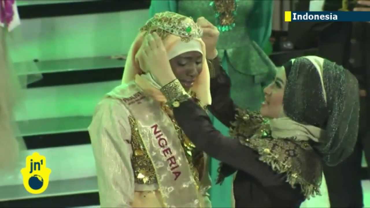 Muslim Miss World Nigerian Lady Wins Islamic Beauty Pageant Miss Muslimah In Indonesia Youtube
