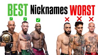 The Top 10 BEST & WORST Nicknames In UFC History