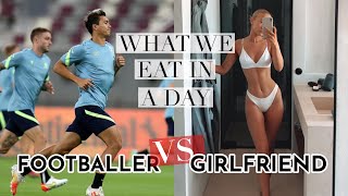 what a footballer & girlfriend *me* eat in a day | athlete vs vegan