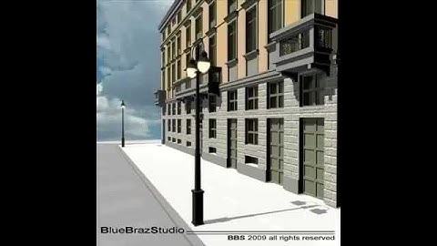 3D Model of European Building Facade Review