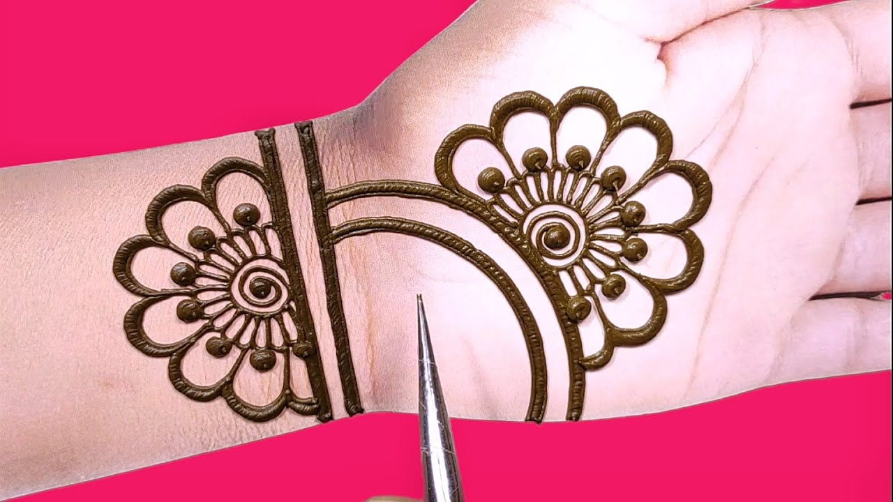 easy front hand latest arebic mehndi design||easy mehndi design ...