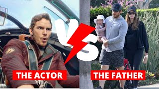 Chris Pratt, wife, 9 year old son Jack and 1 year old daughter Lyla, visits the farmer's market.