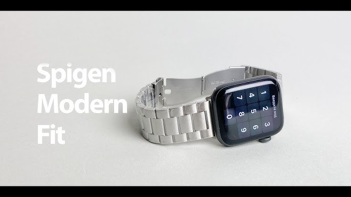 Spigen Modern Fit Designed for Apple Watch Band for 42mm/44mm Series 6/SE/5/4/3/2/1 - Silver