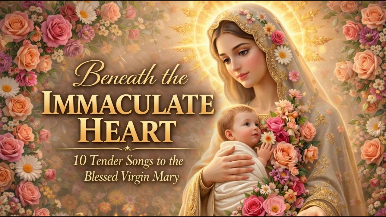 Beneath the Immaculate Heart | 10 Tender Songs to the Blessed Virgin Mary🌹Catholic Marian Music
