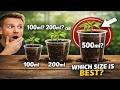 The secret to growing healthy, strong seedlings in a cup! Which should you choose: 100, 200, or 500