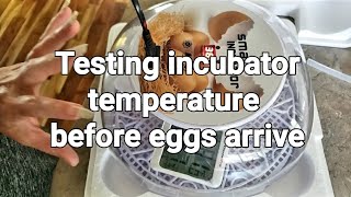 How to test incubator temperature