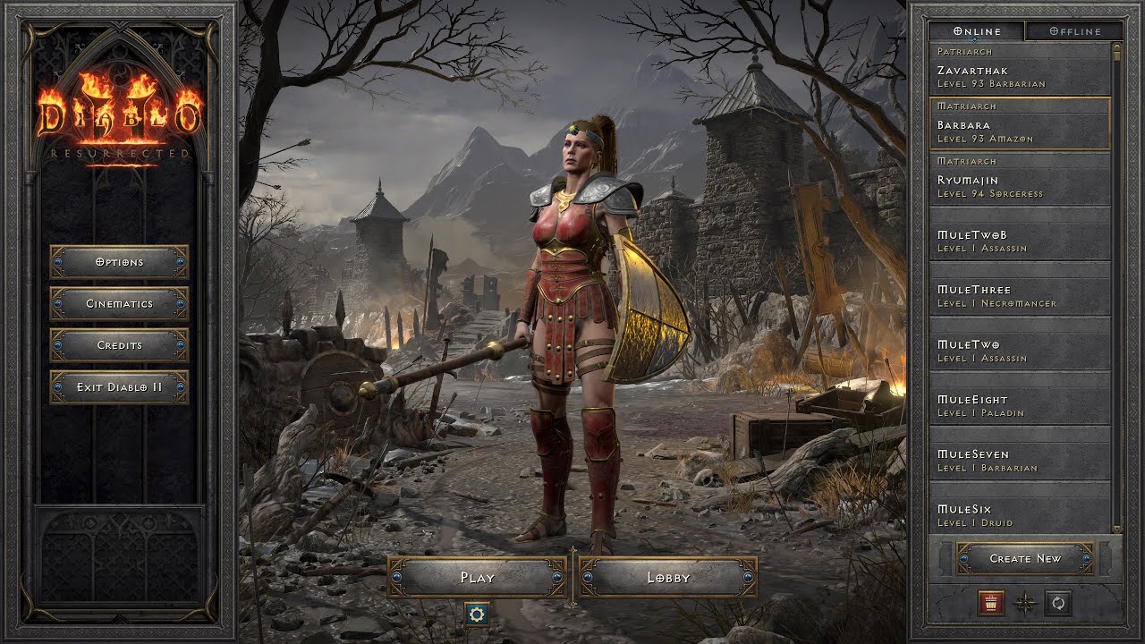 D2R PC Endgame Lightning Javazon Gameplay YouTube