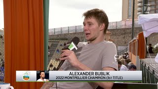 Alexander Bublik: 2022 Monte Carlo First Round Win Interview