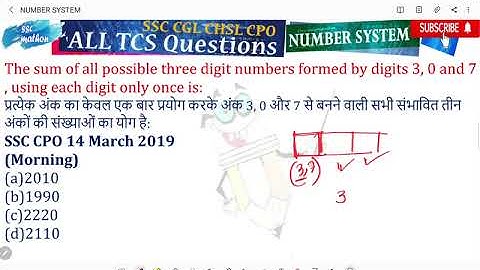 The sum of all possible three digit numbers formed by digits 3, 0 and 7 , using each digit only