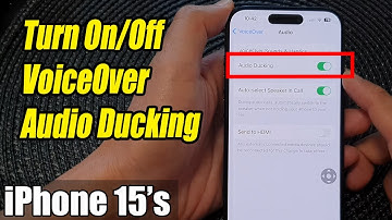 iPhone 15/15 Pro Max: How to Turn On/Off VoiceOver Audio Ducking
