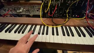 New Patch on the Moog Model 10 Modular Synthesizer