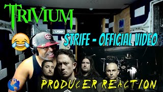 Trivium   Strife OFFICIAL VIDEO - Producer Reaction