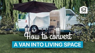 Sprinter Van Conversions  START TO FINISH timelapse|  Van Build 3D | Tiny house on wheels screenshot 4