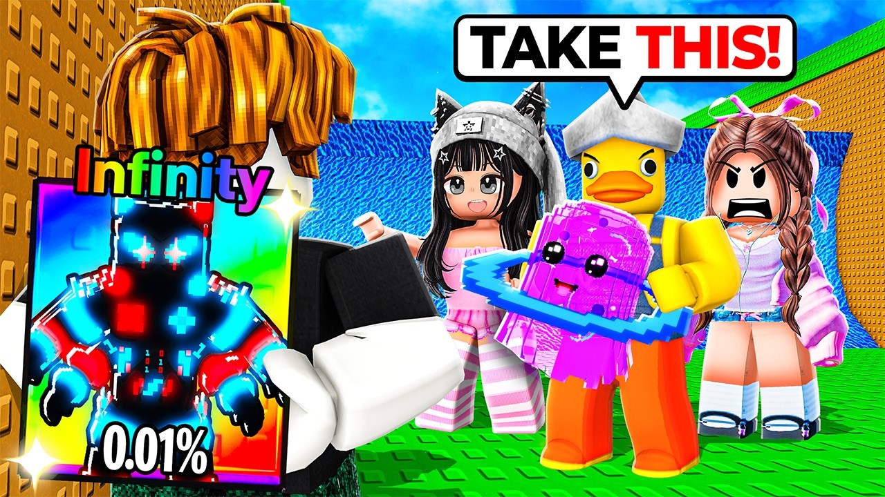 Pretending To Be a NOOB, Then Giving Away INFINITY BRAINROTS!