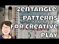 Adding Zentangle Patterns to Watercolor Doodle for Mindful Creative Play and Meditation