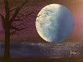 #291 How to paint a full moon "beginners"