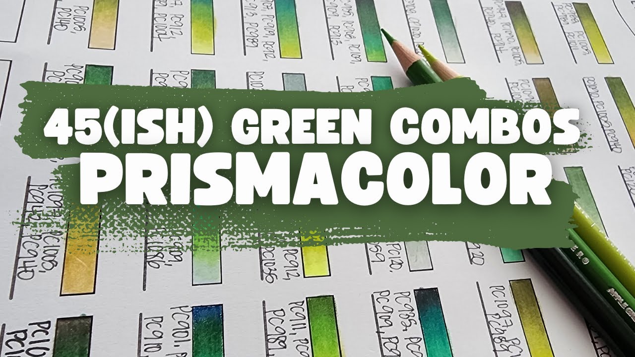 I Created Almost 50 INCREDIBLE Green Prismacolor Combos for You to Try 💚