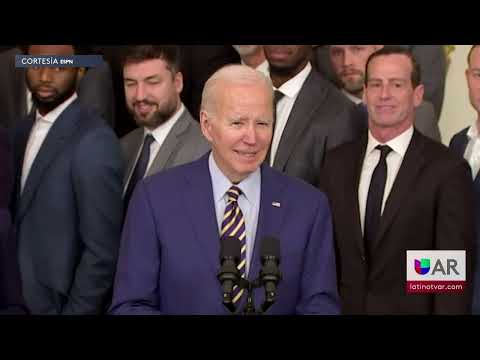El presidente Joe Biden recibe a Los Warriors en la Casa Blanca