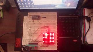 8X8 Led Matrix - Atmega164P - Epn