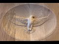 How to carving 3D Wood an American bald eagle with DIY CNC router generating tool path - Aspire9.5
