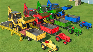 Colour Of Tractor ! Grass Load with JCB Loader & Transport Truck In Fs22 | Farming Simulator 22 |