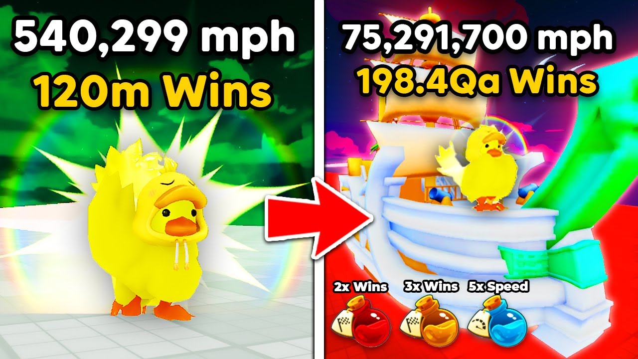 I Beat Race Clicker as a NOOB with 75,291,700 Speed! (Roblox)