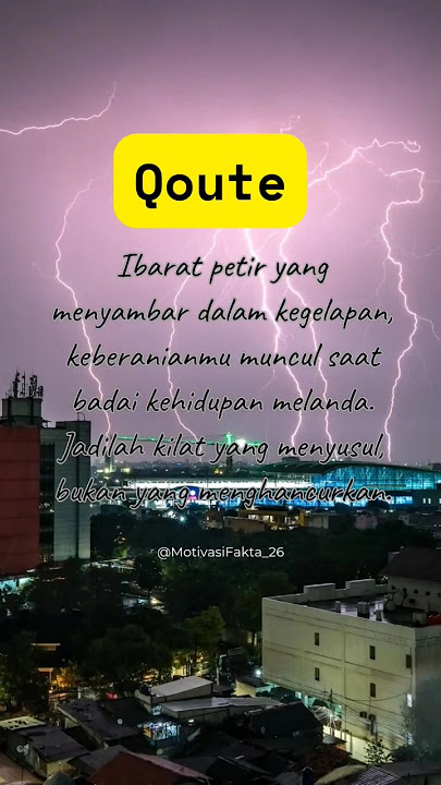 ibarat petir yang menyambar #kata bijak #motivation #shorts