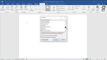 How To Change The Spell Check Language In Word: Change Proofing Language