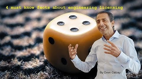 Vlog #67 - Four must know facts about engineering licensing