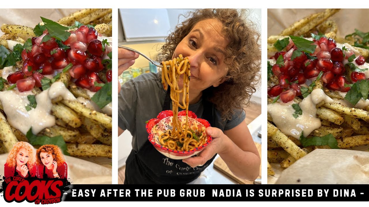 CURLY COOKS OF CROYDON Easy After The Pub GRUB & Nadia is SURPRISED by DINA #38