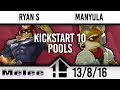 Kickstart 10 pools  ryan s falcon vs manyula fox