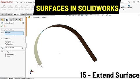 Extend Surface in SOLIDWORKS | Surface Modeling