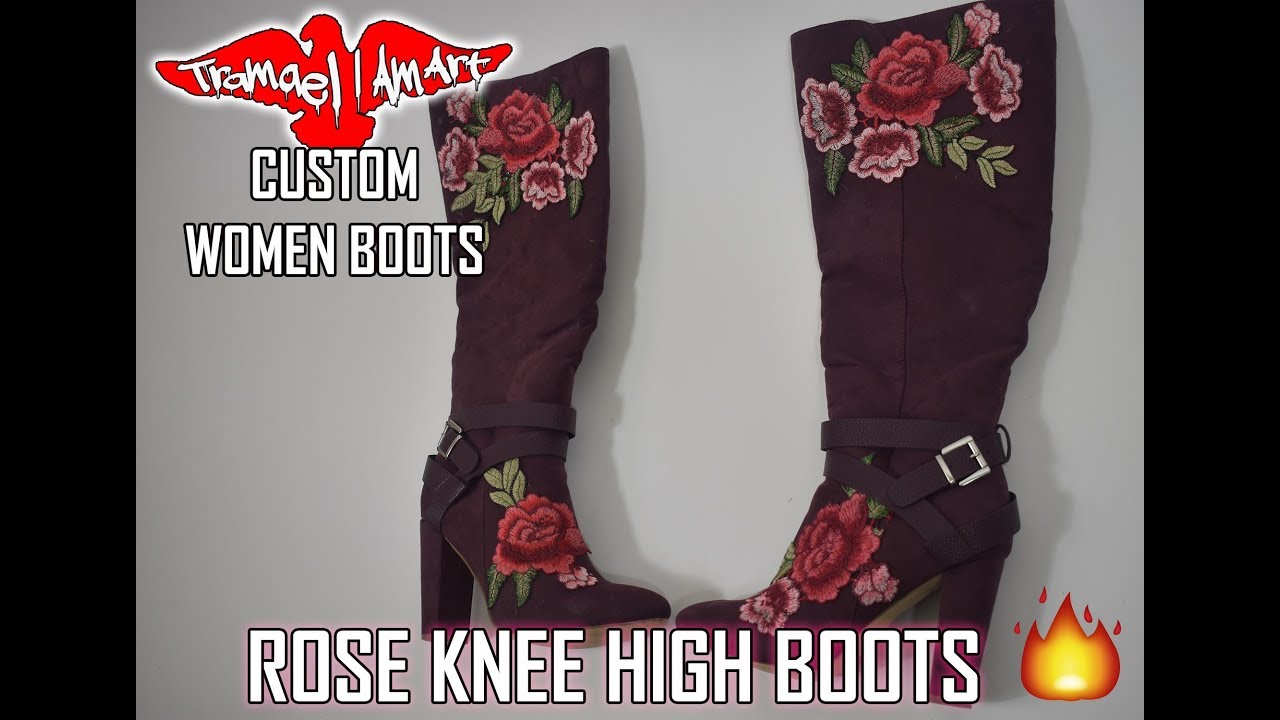 ROSE KNEE HIGH WOMEN BOOTS - Shoe Custom Timelapse